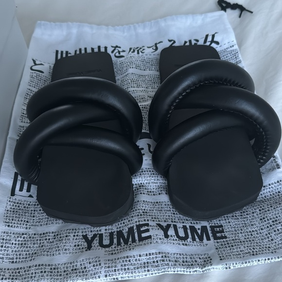 YUME YUME Black Tyre Sandals - Picture 3 of 6